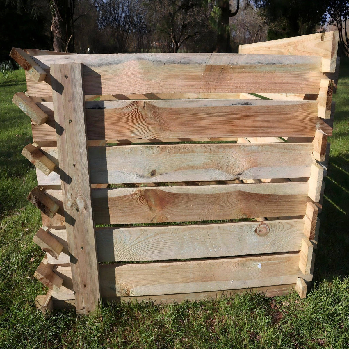 gcopsw 718 Litre Easy Fill Wooden Compost Bin – Pressure-Treated Pine