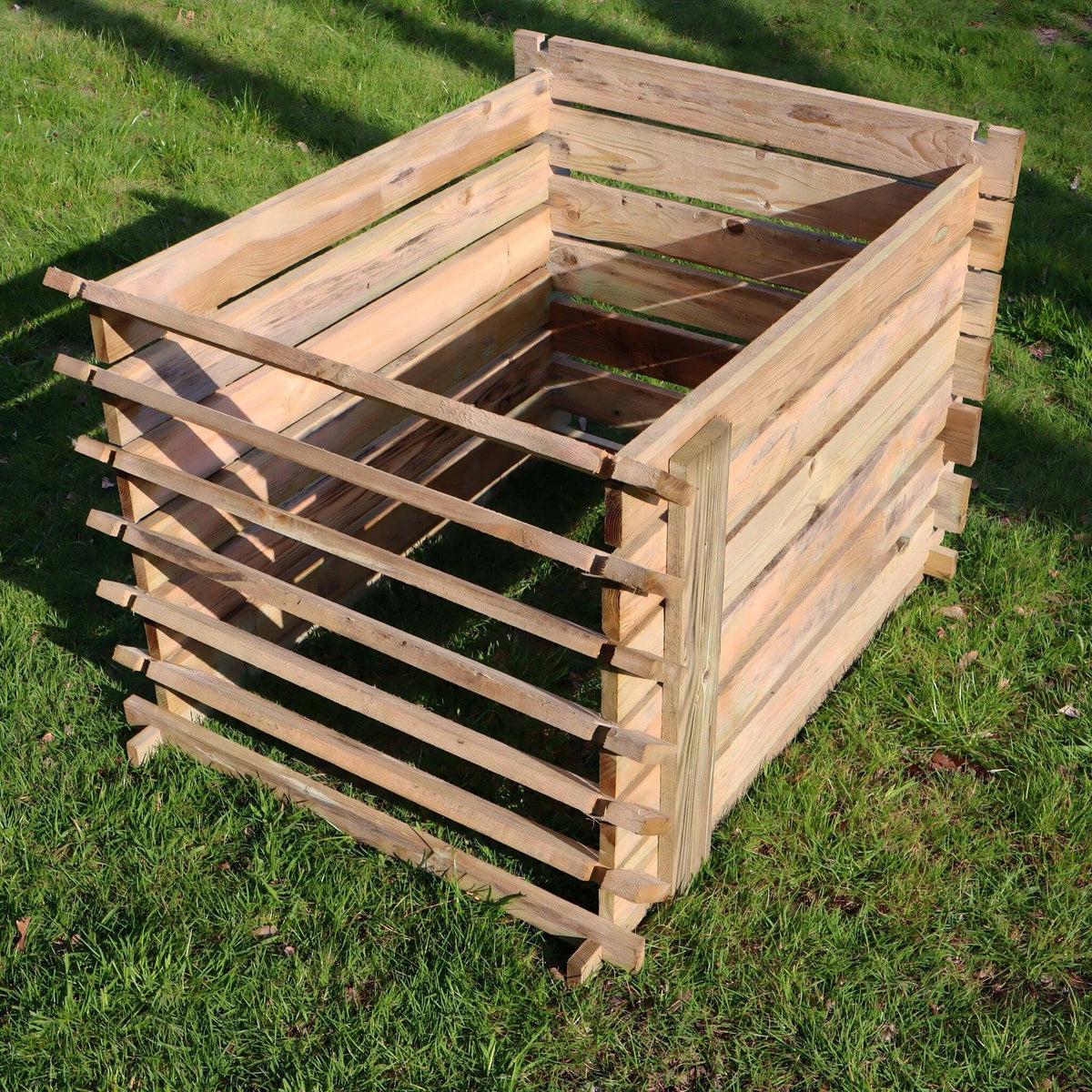 gcopsw 718 Litre Easy Fill Wooden Compost Bin – Pressure-Treated Pine